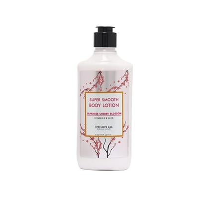 The Love Co. Super Smooth Japanese Cherry Blossom Body Lotion - Daily Skin Moisture for Men and Women, Intense Hydration for Dry Skin 250 ml - Creams/Oils/Lotions