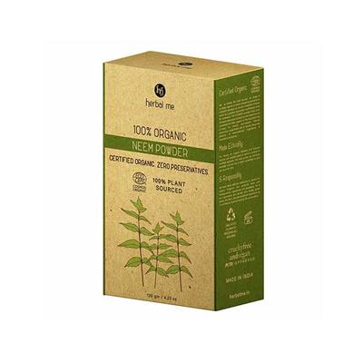 HM Herbal Me 100% Organic Neem Powder 120gm - Powder