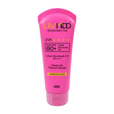 UVMED SPF 60+ UVA/UVB PA++++ TINTED Sunscreen Gel 50g - Sunscreen Preparations-Emo
