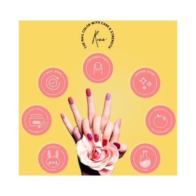 Rome Summer Yellow Strong & Healthy Nail Enamel 8 ml - Nail Polish