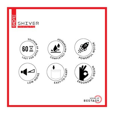 Skore Shiver Body Vibrating Ring Waterproof Massager 1's - Massagers And Vibrators