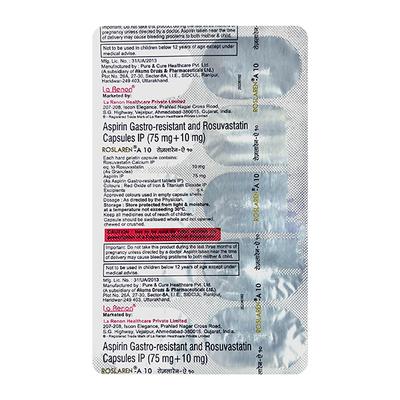 ROSLAREN A 10 Capsule 10's - Blood Clot-Ant