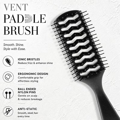Vega Professional Vent Hair Brush For Men & Women, Ideal For Wet & Dry Hair, (Vpphb-08) - Hair Brushes