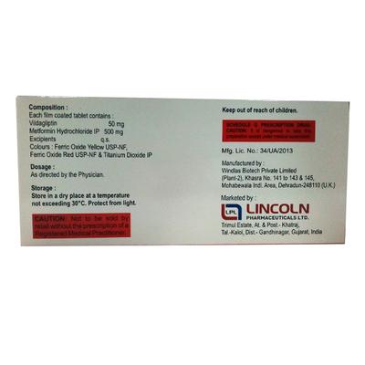 VIDOL M 500 Tablet 15's - Diabetes-Ant