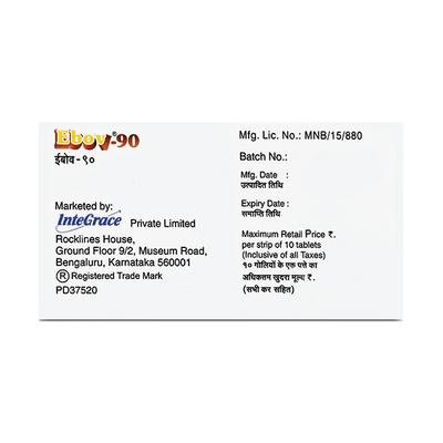 Ebov 90mg Tablet 10'S - Pain relief-Nsa