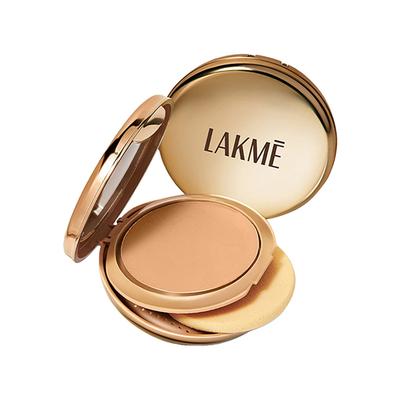 Lakme 9To5 Double Duty Dual Finish Compact, Foundation +Compact, Lightweight & Longstay, Beige 9 g - Compact Powder