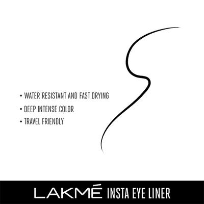 Lakme Ultimate Glam Eye Liner, Semi Matte, Black, 9ml - Kajal & Kohls