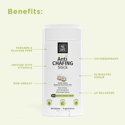 Pee Safe Natural Anti Chafing Stick Cream 75 gm - Intimate Care