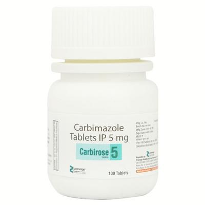 CARBIROSE 5 Tablet 100's - Hyperthyroidism-Ant