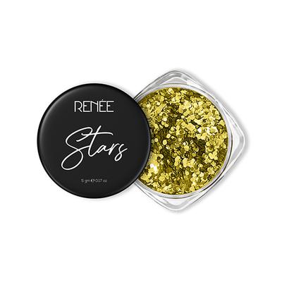 Renee Stars Face and Body Glitter - Gold 5 gm - Eye Shadow Palettes