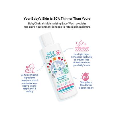 BabyChakra Moisturizing Baby Wash 200 ml - Baby Body Wash