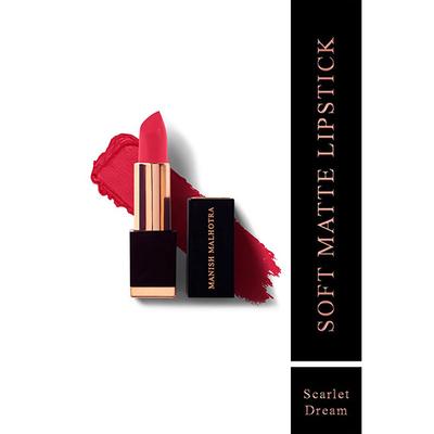 Manish Malhotra Beauty By MyGlamm Soft Matte Lipstick-Scarlet Dream 1 gm - Lipsticks
