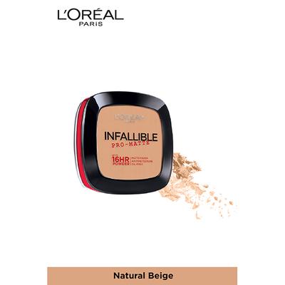 L'Oreal Paris Infallible Pro Matte Pressed Powder, 200 Natural Beige 9 Gm - Compact Powder