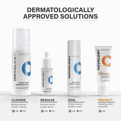 Novology SPF 50 PA++++ Hydrating Sheer Sunscreen, 4.5% Niacinamide for Dry Skin, No White Cast 50 gm - Body Sunscreen