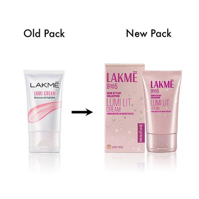 Lakme Lumi Cream Moisturiser With Highlighter For A 3D Glow 60 gm - Highlighters & Illuminators