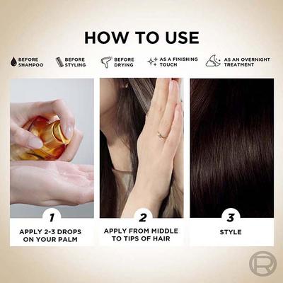 L'Oreal Paris Extraordinary Oil Serum with 6 Precious Floral Oils All Asian Hair Types 30ml - Face Serum