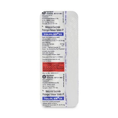 Tolol XR 25mg Tablet 10'S - Hypertension-Bet