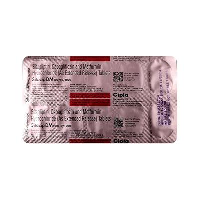 SITACIP DM 100/10/1000 Tablet 10's - Diabetes-Ant