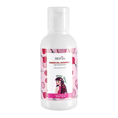 Skivia Onion Oil Mini Shampoo With Reetha & Keratin -Unisex 30 ml - Shampoos