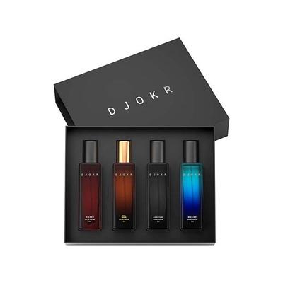 Djokr Perfume Gift Set for Men - Eau De Parfum Signature Oud Wood, Marine (4x20 ml) 4's - Men Perfumes (Edt/Edp)