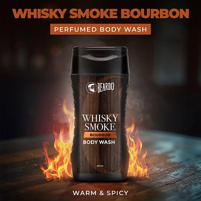 Beardo Whisky Smoke Bourbon Bodywash Bourbon Scented Refreshing and Masculine 200 ml - Shower Gels & Body Wash