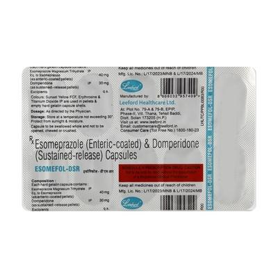 Esomefol DSR 30/40mg Capsule 10'S - Ulcer/Reflux/Flatulence-Aaa