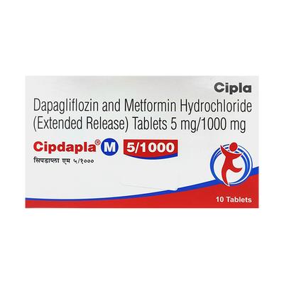CIPDAPLA M 5/1000 Tablet 10's - Diabetes-Ant