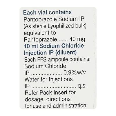 Pantosec 40mg Injection 10ml - Ulcer/Reflux/Flatulence-Aaa