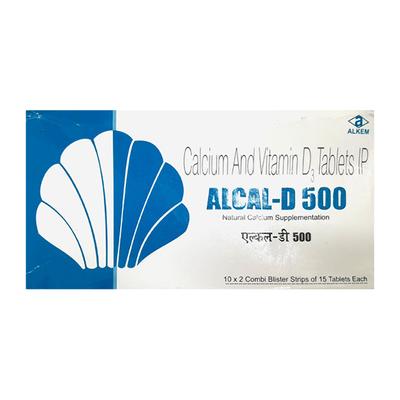 Alcal D 500 Tablet 15'S - Supplements-Cal