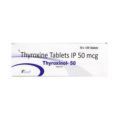 THYROXINOL 50 Tablet 120's - Hypothyroidism