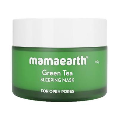 Mamaearth Green Tea Sleeping Mask with Green Tea & Collagen for Open Pores 50 ml - Masks & Peels
