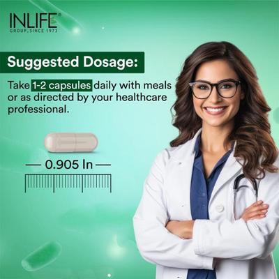 Inlife Pre & Probiotic Forte Veg Capsule 60's - Digestive Health