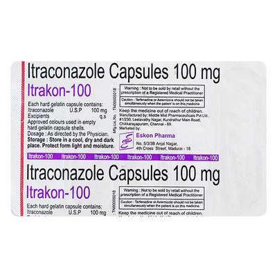 ITRAKON 100mg Capsule 10's - Fungal Infections-Anf