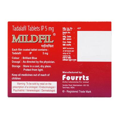 Mildfil Tablet 10'S - Impotence/Erectile Dysfunction (Ed)