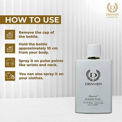 Denver Hamilton Imperial Perfume Eau De Parfum for Men Luxury Scent Fragrance 100 ml - Men Perfumes (Edt/Edp)