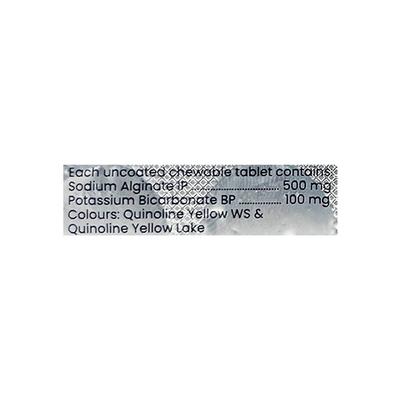 ALGICHEW Chewable Tablet 10's - Ulcer/Reflux/Flatulence-Aaa