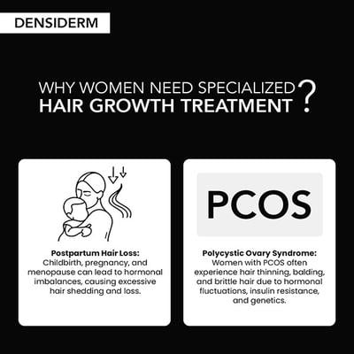 O3+ Women Densiderm Hair Growth Serum Scalp Spray with Ginseng Hair Fall Control & Hair Growth 50 ml - Hair Serums