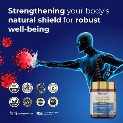 The Curen Daily Defense Advanced Immunity Booster Veg Capsule 60's - Vitamin C