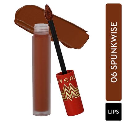 SUGAR Cosmetics X Wonder Woman 24 - Hr Lip Lacquer - 06 Spunkwise 3.5 ml - Lipsticks