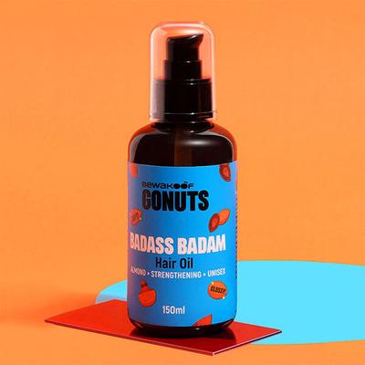 GONUTS By Bewakoof Badass Badam Hair Oil 150 ml - Hair Oils