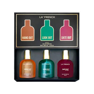La French Hang Out, Look Out and Date Out Perfume Gift Set For Unisex - 90 ml - Women Perfumes (Edt/Edp)