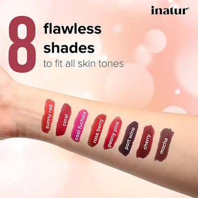 Inatur Lip and Cheek Tint - Coral 4 gm - Lip Stains & Tints