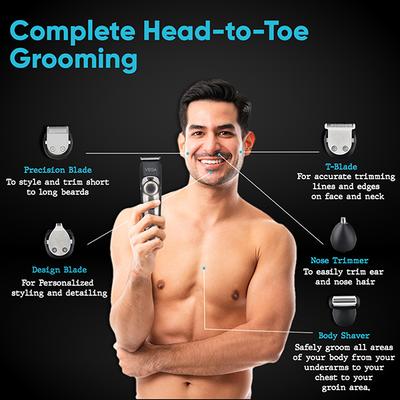Vega 9 In 1 Pro Multi Grooming Trimmer for Men (VHTH-32) 583 gm - Shaving & Hair Removal