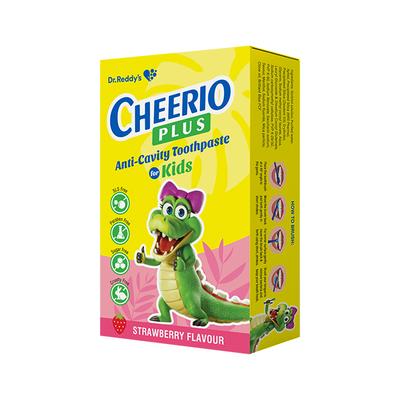 CHEERIO PLUS STRAWBERRY FLAVOUR KIDS ANTI CAVITY Tooth Paste 75g - Oral Care - P-Mou