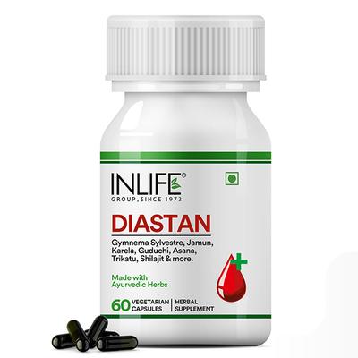 INLIFE Diastan Vegetarian Capsule 60's - Diabetes (Fitness)