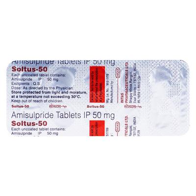 Soltus 50mg Tablet 10'S - Schizophrenia-Aps