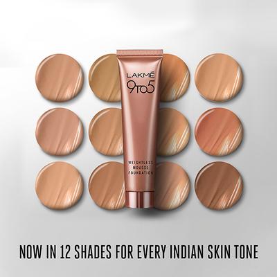 Lakme9to5 Powerplay Mousse Foundation, Rose Ivory, 25g - Foundation