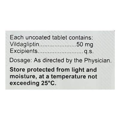 GLUVILDA 50mg Tablet 15's - Diabetes-Ant