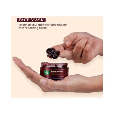Mother Sparsh Rose & Beetroot Ubtan Face Mask For Dull & Uneven Skin 50 gm - Face Packs