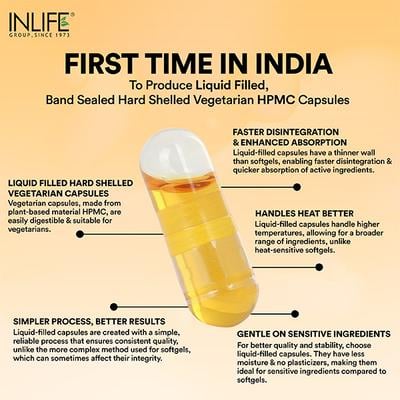 Inlife Plant Based Vitamin E Vegan Liquid Capsule 30's - Digestive Health